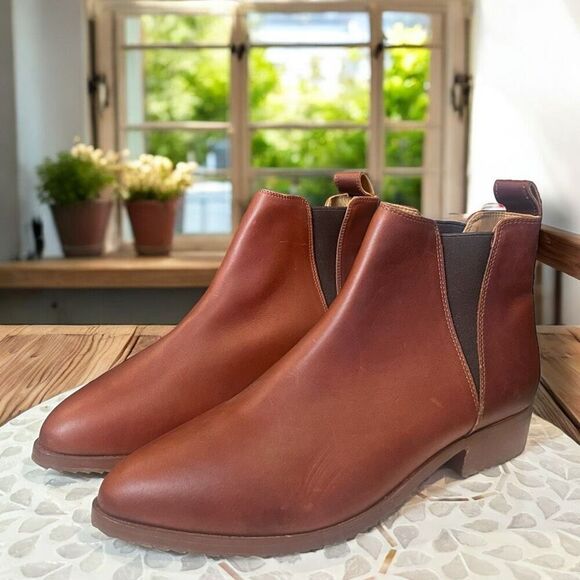 NISOLO Anthropologie $228 Chelsea Boots Women’s 9 Leather Ankle NEW Sustainable - Picture 6 of 16